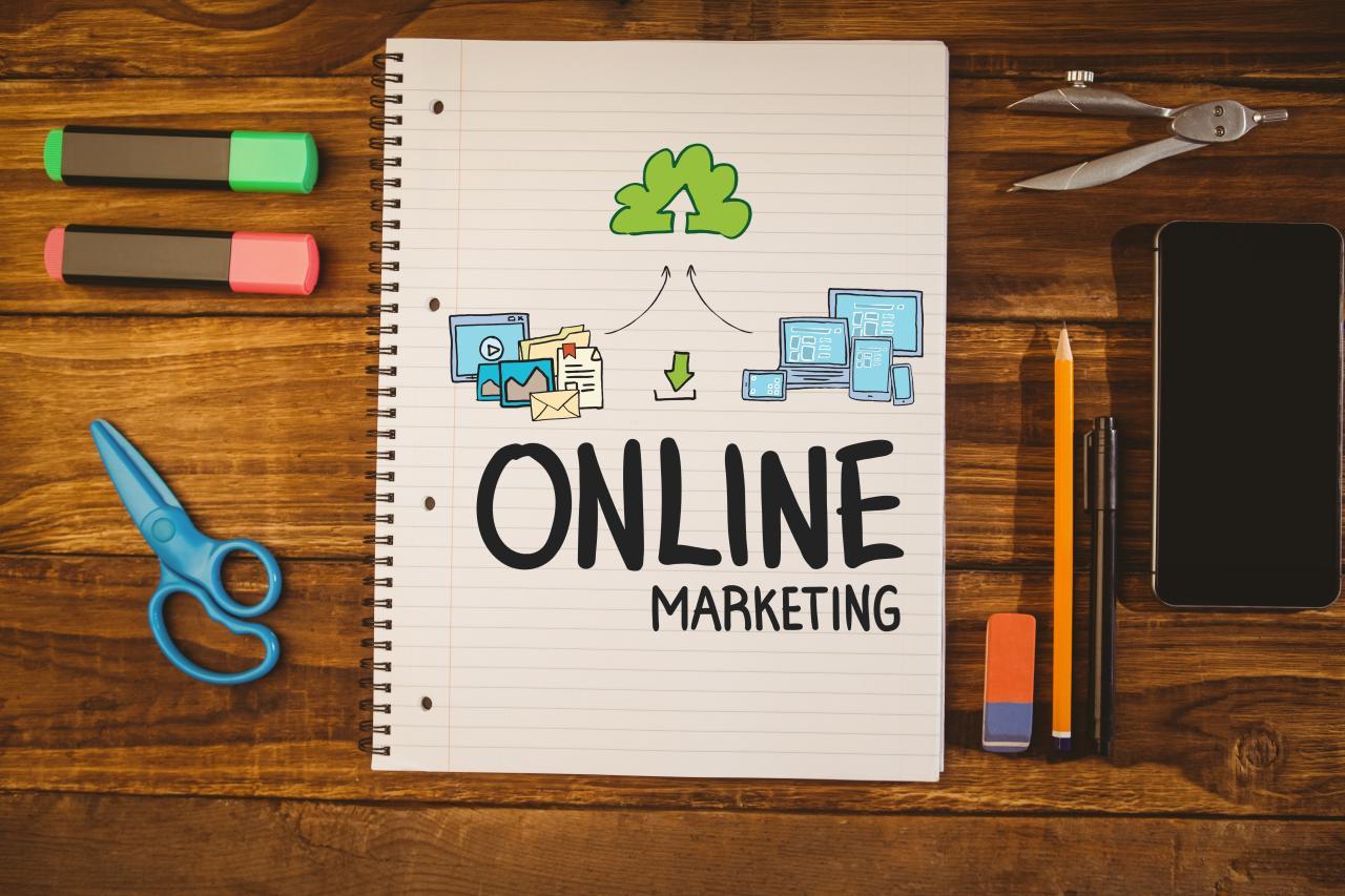 基于記事本的在線營銷和圖形(Online marketing-中圖_愛給網_aigei_com.jpg
