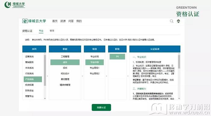 資格認證界面（1）